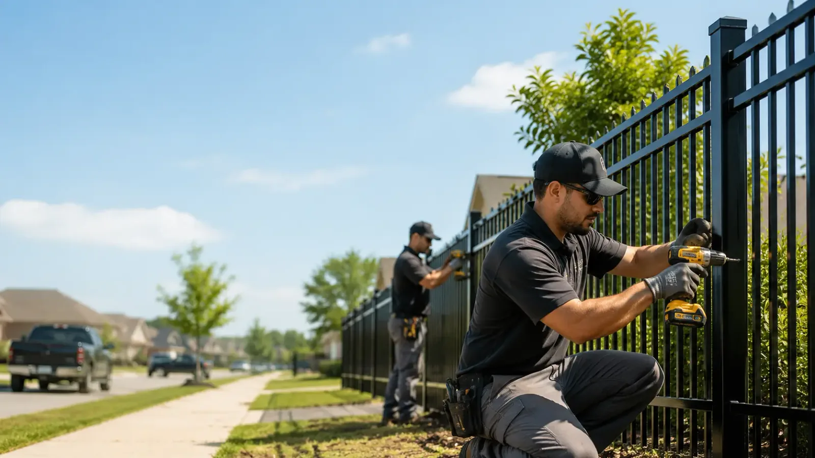 Metal Fence Installation in Evansville, WI